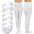 thumbnail image 1 of ToBeInStyle Girls Pack of 6 Classic Pull-On Assorted Warm Winter Tights, 1 of 7