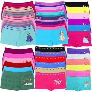ToBeInStyle Girls' Pack of 6 Mystery Seamless Underwear Bottoms - Boyshorts