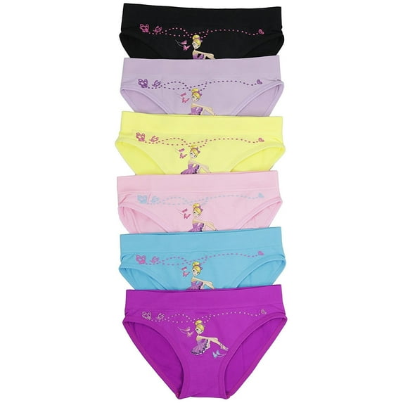 ToBeInStyle Girls' Pack of 6 Seamless Bikini Panties