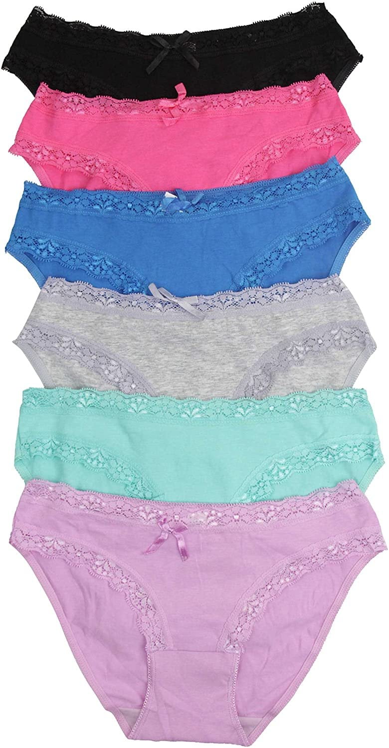 Women's Pack of 6 Comfortable No Panty Line Laser Cut Bikini Hipster P –  ToBeInStyle
