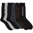 thumbnail image 1 of ToBeInStyle Men's 6 Pairs of Classic Cotton Stretch Elastic Dress Socks Assorted - 6 Pack: Classic - Sz 10-13, 1 of 3