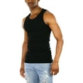 thumbnail image 1 of ToBeInStyle Men's A-Shirt Tank Top Muscle Shirt - Black - 4X-Large, 1 of 7