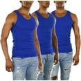 thumbnail image 1 of ToBeInStyle Men's A-Shirt Tank Top Muscle Shirt - Blue - XL, 1 of 6
