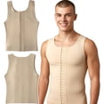 thumbnail image 1 of ToBeInStyle Men's Neoprene Slimming Body Shaper Vest Belly Compression - Beige - 2XL, 1 of 7