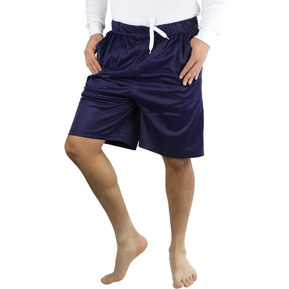 ToBeInStyle Men's Inner Drawstring Mesh Shorts - Navy - 2XL