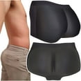 thumbnail image 1 of ToBeInStyle Men's Instant Butt Booster Enhancing Padded Lifting Boxer Briefs - Black - Small, 1 of 7