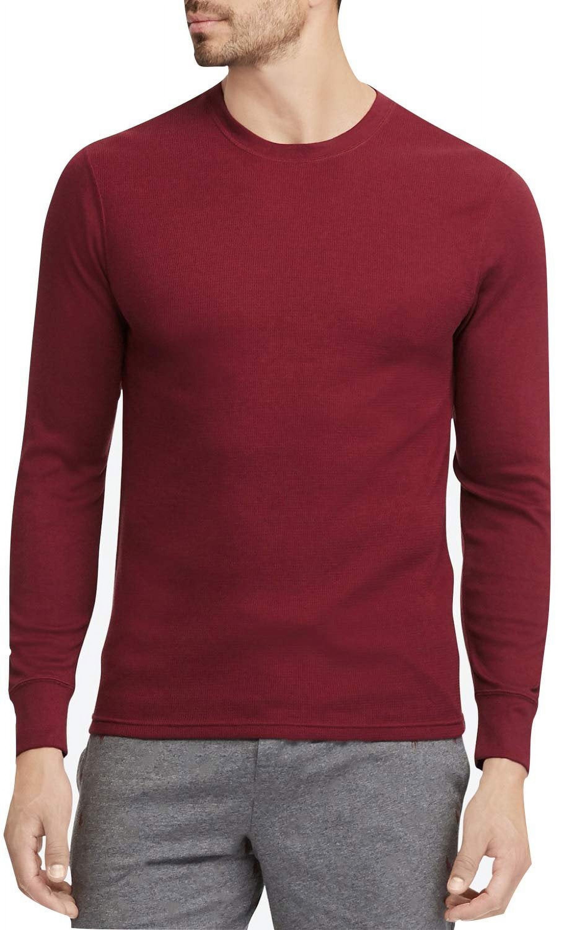 ToBeInStyle Men's Medium Weight Long Sleeve Waffle Knit Classic Thermal ...