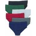 thumbnail image 1 of ToBeInStyle Men's Pack of 3 Assorted Cotton Bikini Briefs - Large, 1 of 7