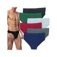 thumbnail image 1 of ToBeInStyle Men's Pack of 3 Assorted Cotton Bikini Briefs - Large, 1 of 9