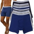 thumbnail image 1 of ToBeInStyle Men's Pack of 6 Classic Assortment Cotton Blend Boxer Briefs - Large, 1 of 6