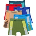 thumbnail image 1 of ToBeInStyle Men's Pack of 6 Cotton Boxer Briefs - Assorted Colors - Medium, 1 of 7