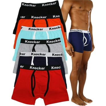 ToBeInStyle Men's Pack of 6 Cotton-Spandex Blend Boxer Briefs