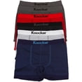 thumbnail image 1 of ToBeInStyle Men's Pack of 6 Seamless Boxer Briefs in Solid and Stripe Designs, 1 of 1