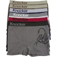 thumbnail image 1 of ToBeInStyle Men's Pack of 6 Seamless Boxer Briefs in Solid and Stripe Designs, 1 of 1