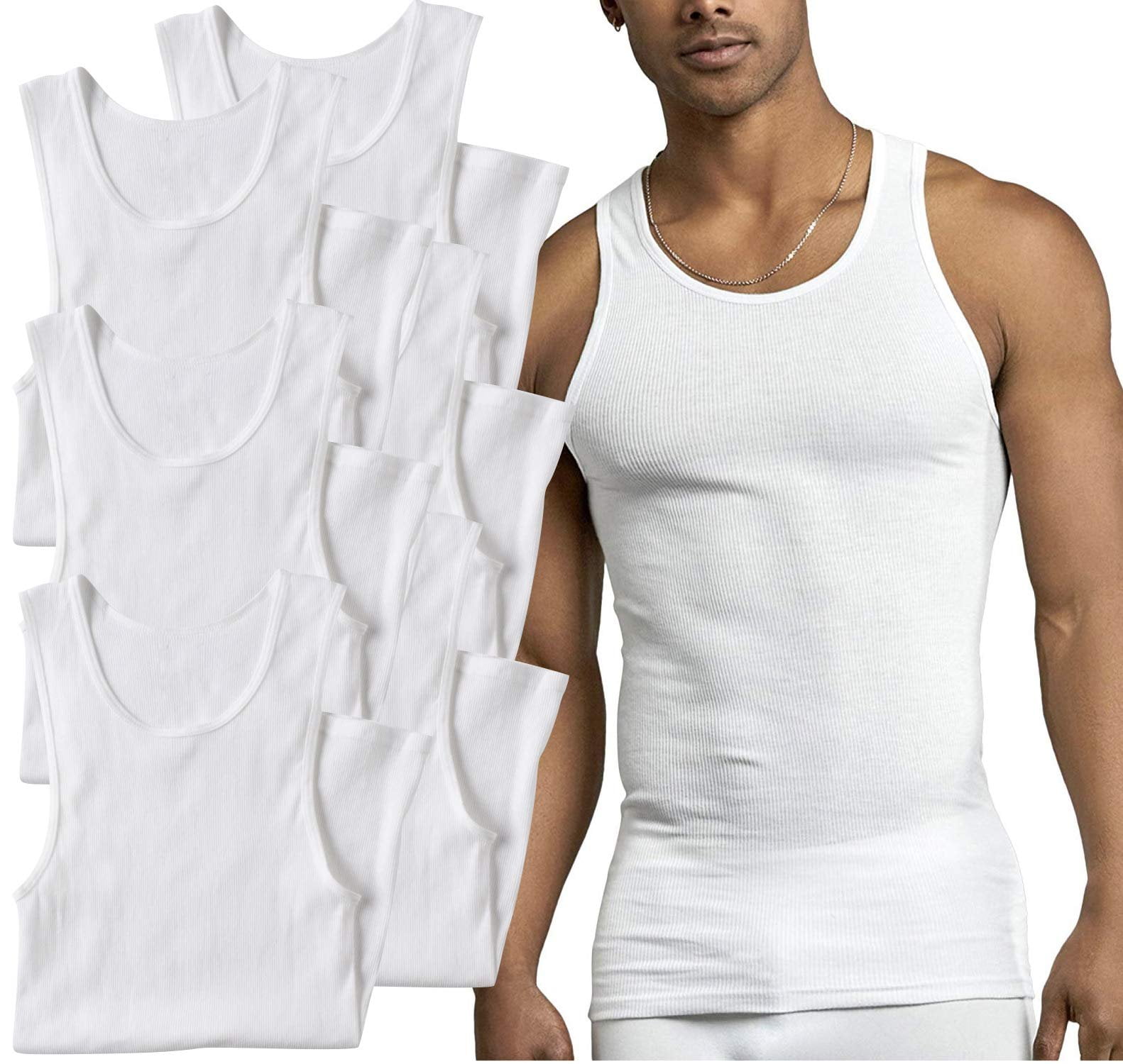 White Slim Fit Studded Sleeveless Scoop-Neck Backless Halter Tank Top main image 1