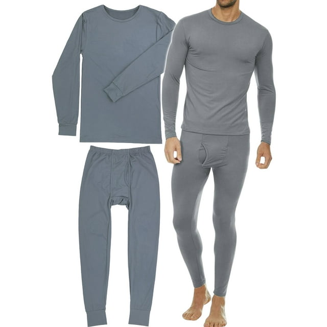 ToBeInStyle Men's Thermal Underwear Sets with Soft Brush Fleece Inner