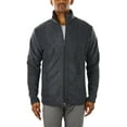 thumbnail image 1 of ToBeInStyle Men's Zip Up Long Sleeve High Collar Polar Fleece Jacket - Charcoal Grey - Small, 1 of 7