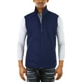 thumbnail image 1 of ToBeInStyle Men's Zip Up Sleeveless High Collar Polar Fleece Vest - Navy - Large, 1 of 7