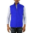 thumbnail image 1 of ToBeInStyle Men's Zip Up Sleeveless High Collar Polar Fleece Vest - Royal Blue - XL, 1 of 7