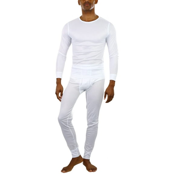 ToBeInStyle Mens Two-Piece Thermal Set Waffle Knit