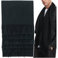 thumbnail image 1 of ToBeInStyle Unisex Pack of 6 Long Fringe Winter Scarves - Black, 1 of 8