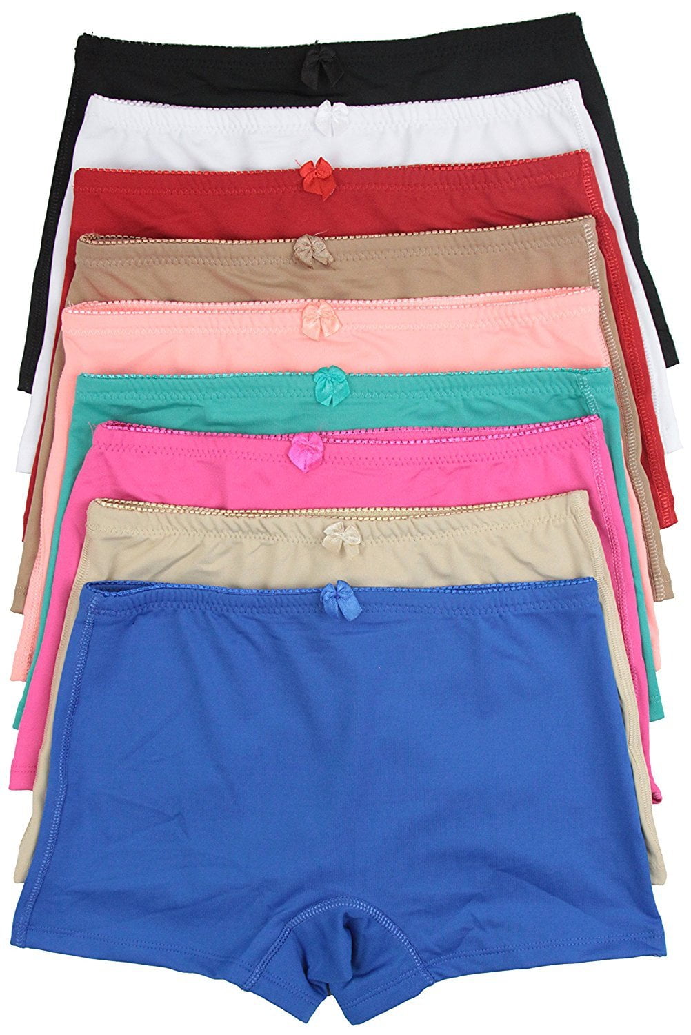 ToBeInStyle Women Juniors" Pack of 6 Hipster Panties Boyshorts