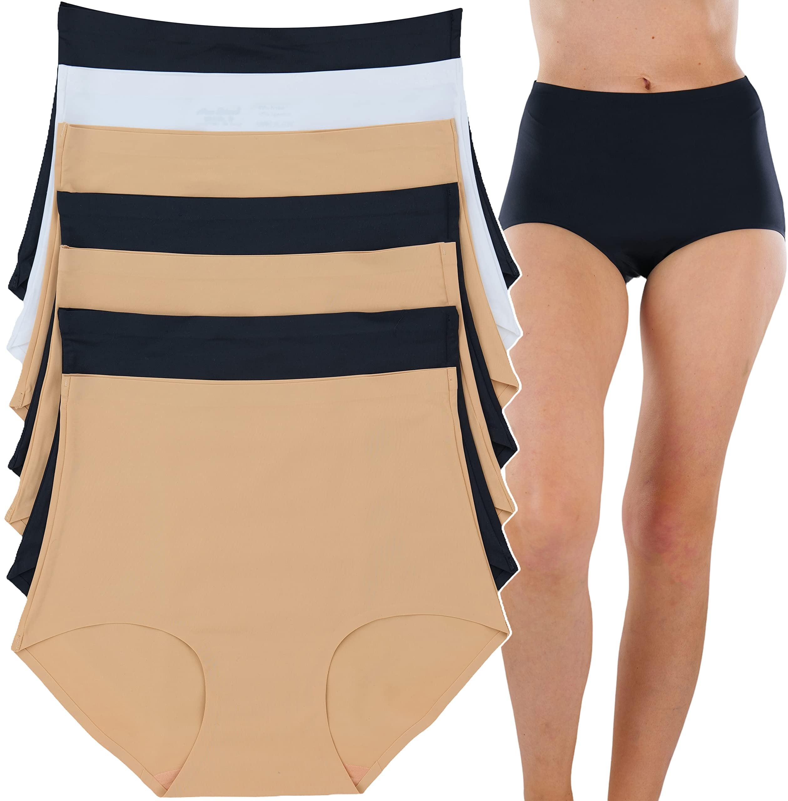 ToBeInStyle Women's 6 Pack LaserCut Tummy Control Panties Must Have