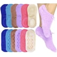 thumbnail image 1 of ToBeInStyle Comfy Soft Boat Socks with Slip-Resistant Bottoms - 6-Pack, 1 of 4