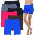 thumbnail image 1 of ToBeInStyle Women's 6 Pairs of Seamless Spandex Layering Under Skirts Modesty Shorts, 1 of 8