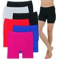 thumbnail image 1 of ToBeInStyle Women's 6 Pairs of Seamless Spandex Layering Under Skirts Modesty Shorts, 1 of 8
