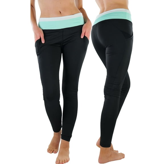 ToBeInStyle Women's Active Compression Leggings With Side Pocket