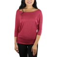 thumbnail image 1 of ToBeInStyle Women's Boat Neck Dolman Style Blouse, 1 of 3
