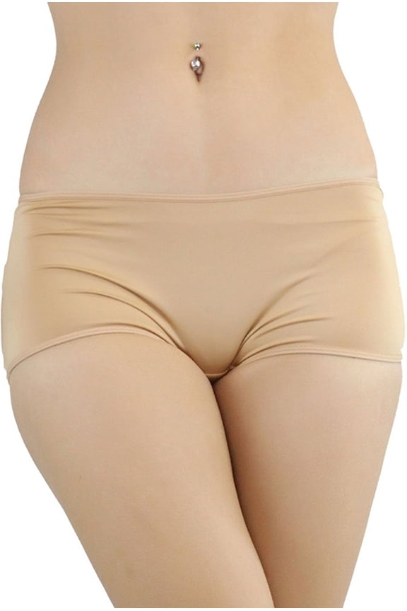 Women's Boy Short Style Butt Booster Enhancer - Beige - Small