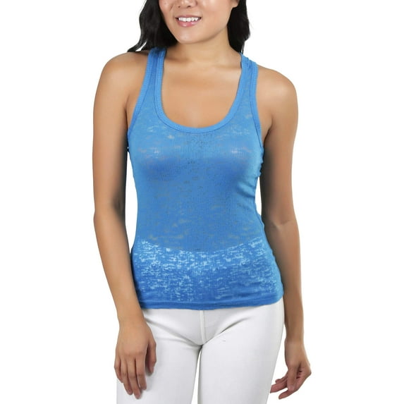 ToBeInStyle Women's Burnout Tank Top