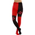 thumbnail image 1 of ToBeInStyle Women's Checkered w/ Four Diamonds Print Tights - Red/Black - One Size, 1 of 7