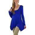 thumbnail image 1 of ToBeInStyle Women's Classic Long Sleeve Longline Top, 1 of 7