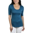 thumbnail image 1 of ToBeInStyle Women's Classic Loose Knit Tee, 1 of 5