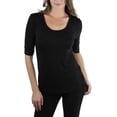 thumbnail image 1 of ToBeInStyle Women's Classic Loose Knit Tee, 1 of 3