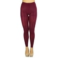 thumbnail image 1 of ToBeInStyle Women's Comfy Bold Color Footless Tights - Cranberry - One Size, 1 of 6