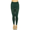 thumbnail image 1 of ToBeInStyle Women's Comfy Bold Color Footless Tights - Forest Green - One Size, 1 of 6