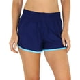 thumbnail image 1 of ToBeInStyle Women's Contrast Waistband Athletic Shorts, 1 of 6