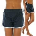 thumbnail image 1 of ToBeInStyle Women's Contrast Waistband Athletic Shorts, 1 of 7