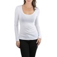 thumbnail image 1 of ToBeInStyle Women's Crisscross-Back Long Sleeve Top, 1 of 5