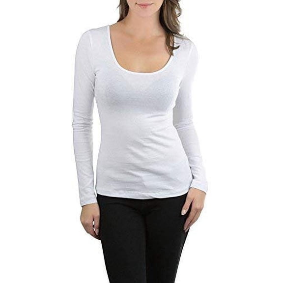 ToBeInStyle Women's Crisscross-back Long Sleeve Top