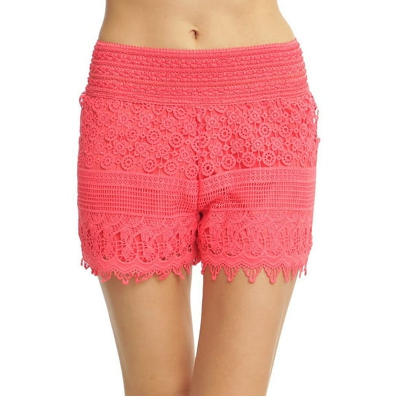 ToBeInStyle Women's Crotchet Lace Shorts