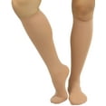 thumbnail image 1 of ToBeInStyle Women's Fashion Opaque Nylon Knee High Socks - Suntan, 1 of 6