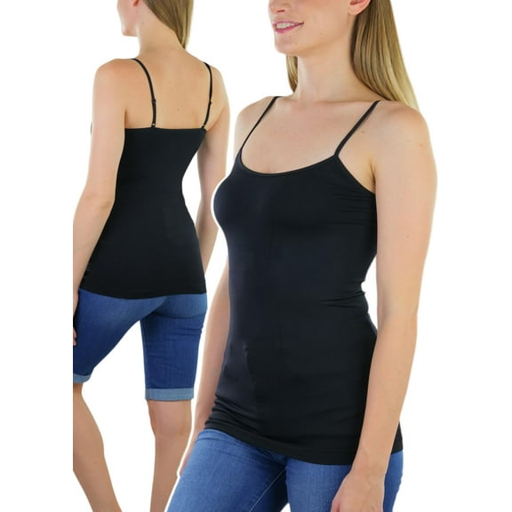 ToBeInStyle Women's Fitted Adjustable Spaghetti Strap Camisole