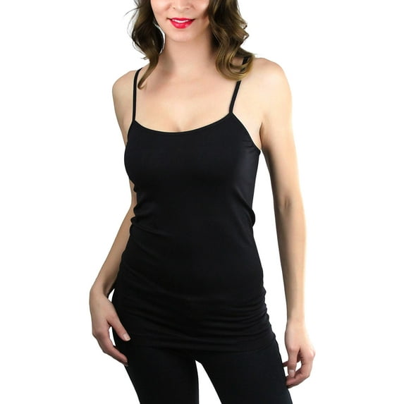 ToBeInStyle Women's Fitted Adjustable Spaghetti Strap Camisole