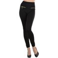 thumbnail image 1 of ToBeInStyle Women's Fleece Lined Leggings with Zipper Pockets, 1 of 3