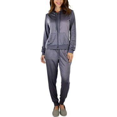 ToBeInStyle Women's French Terry Activewear Hooded Jacket & Pants